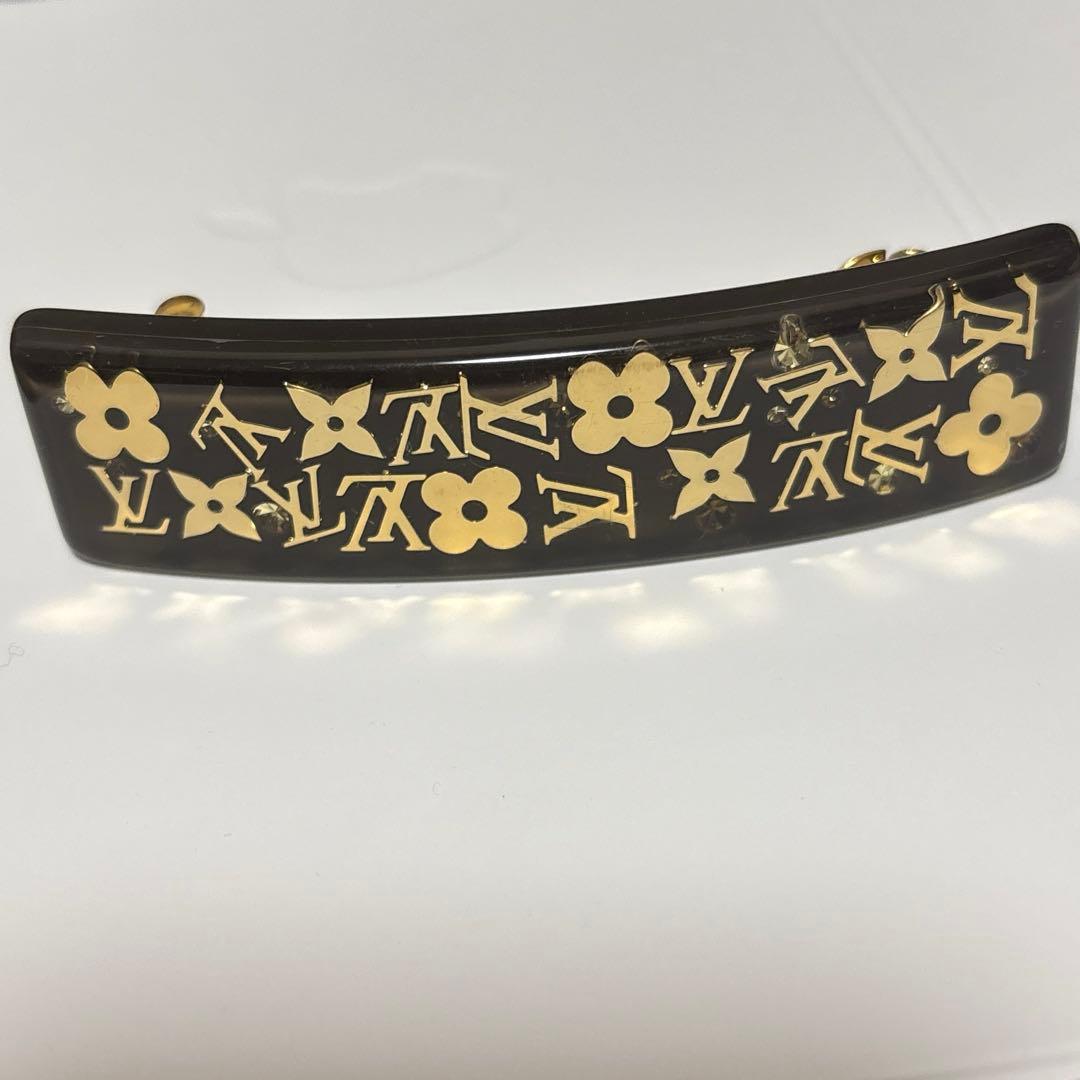 Louis Vuitton ヘアクリップ ブラック・ゴールド