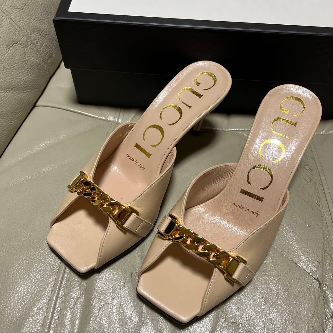 極美品☆グッチ GUCCI ミュールサンダル