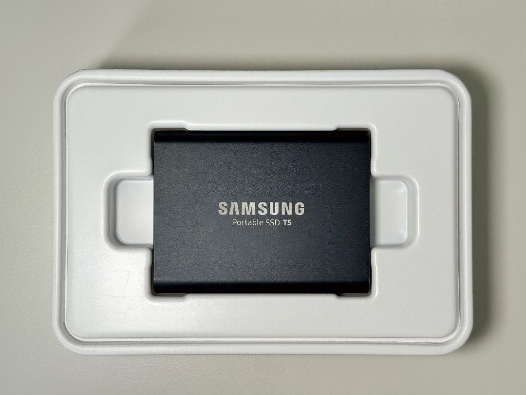 Samsung ポータブルSSD T5 1TB 元箱有 健康診断済み