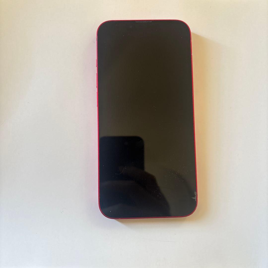 iPhone 14 128GB レッド　画面割れなし　フレーム少し傷あり動作良好
