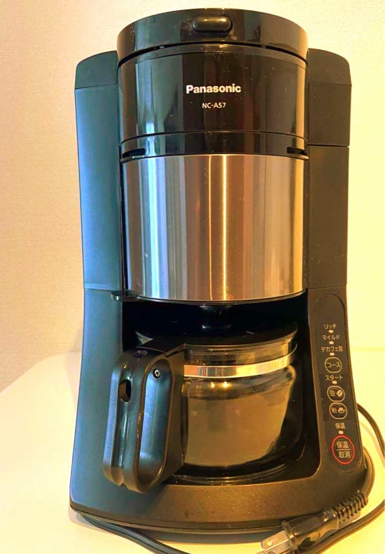 パナソニック コーヒーメーカー 全自動 670ml ブラック NC-A57-K