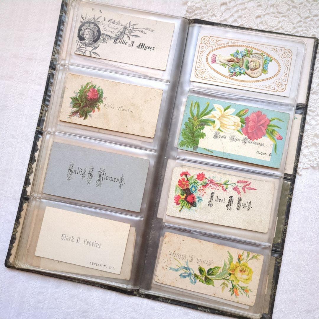 激レア118枚コーリングカードおまとめ クロモス アンティークヴィクトリアン洋書