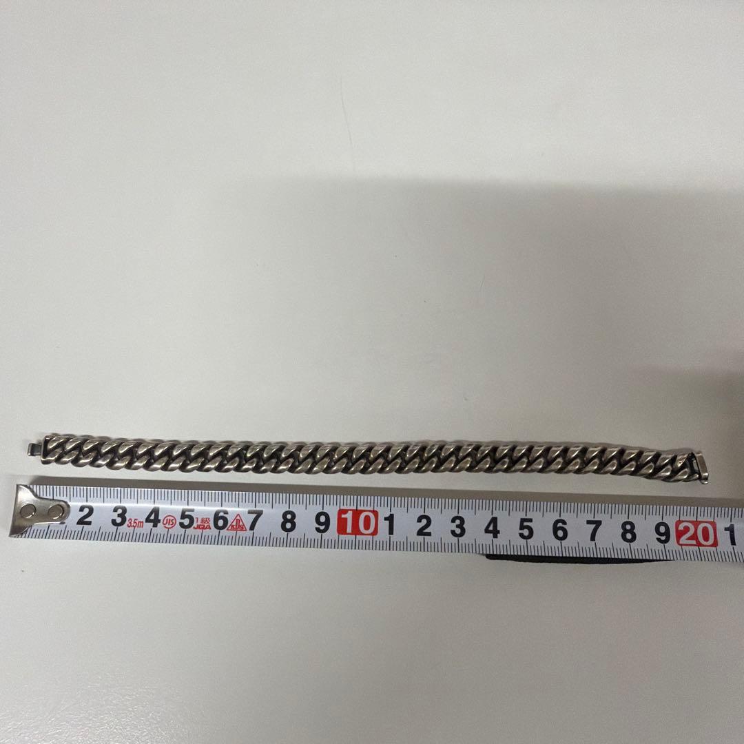 シルバー チェーン ブレスレット 約20cm
