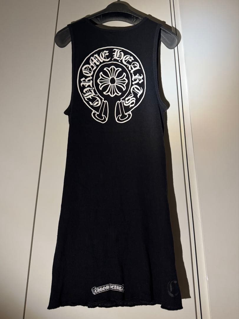 クロムハーツ タンクトップ リブ ホースシュー 黒 ブラック