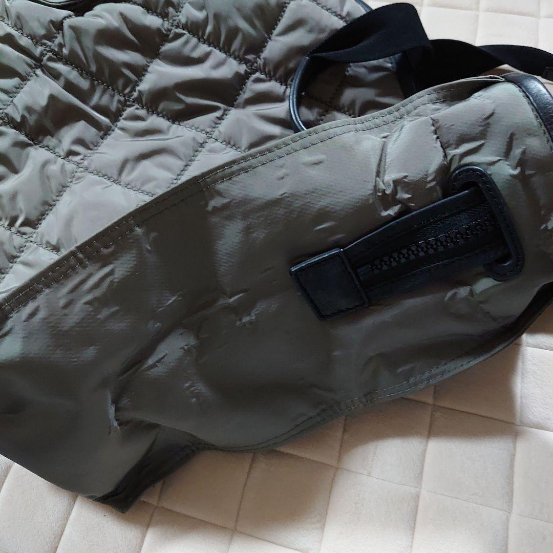 タイムセールMONCLERグレー キルティング トートバッグ