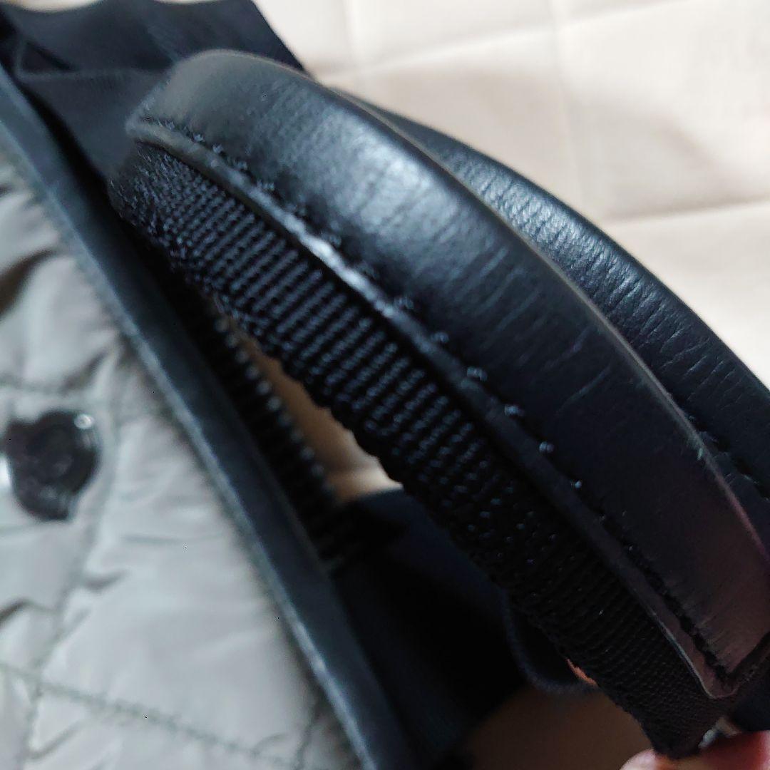 タイムセールMONCLERグレー キルティング トートバッグ