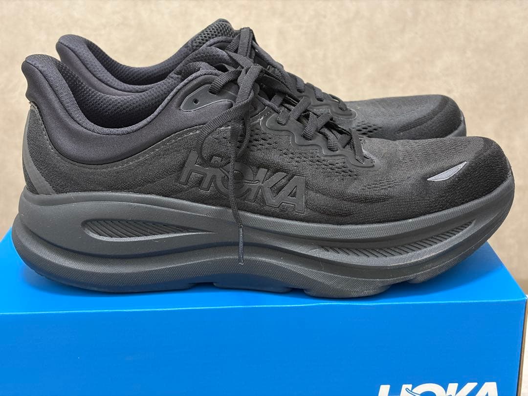 HOKA ボンダイ9 28cm ワイド　ブラック