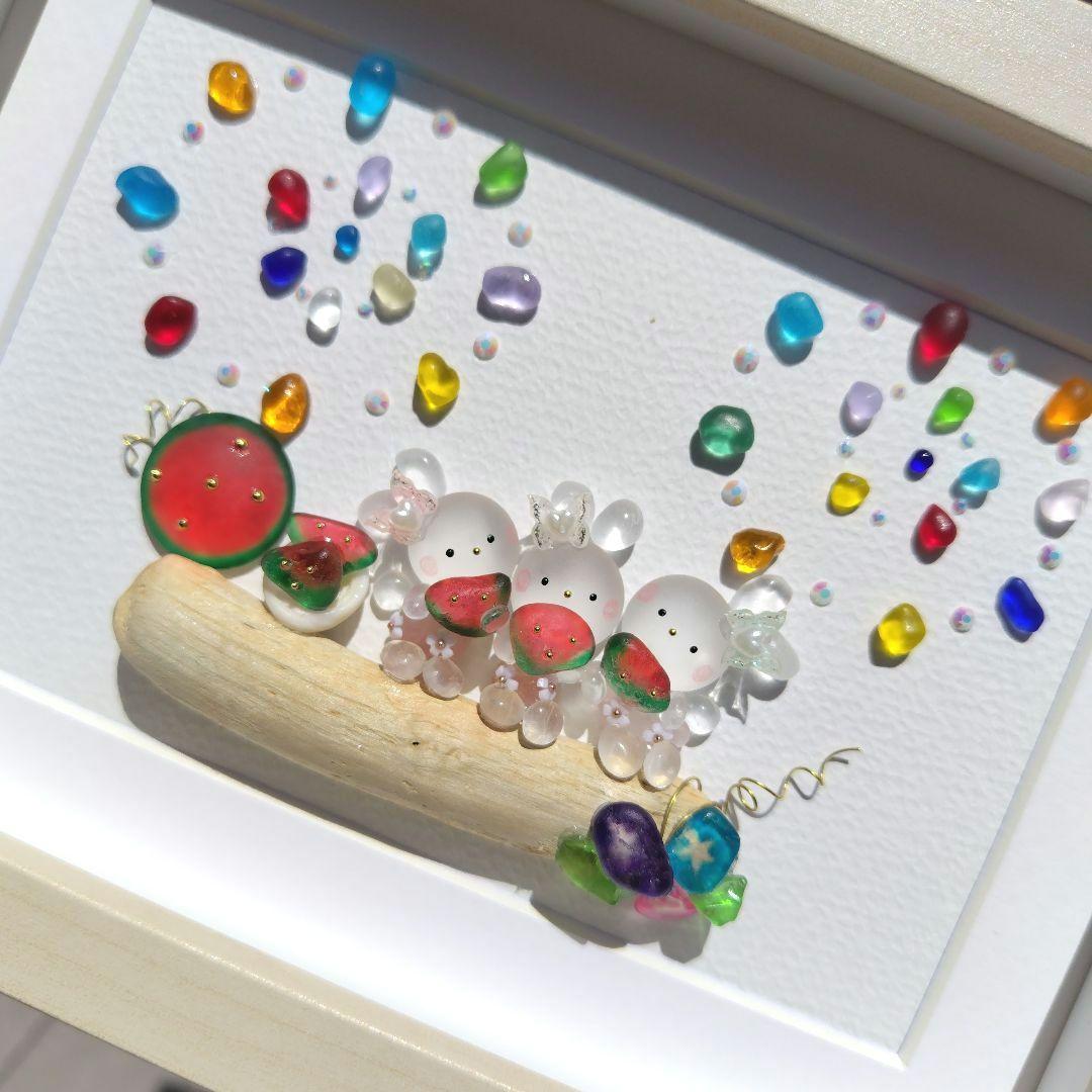 ゆうちゃむ様 シーグラスアート『 .。.:Summer.。.:*』