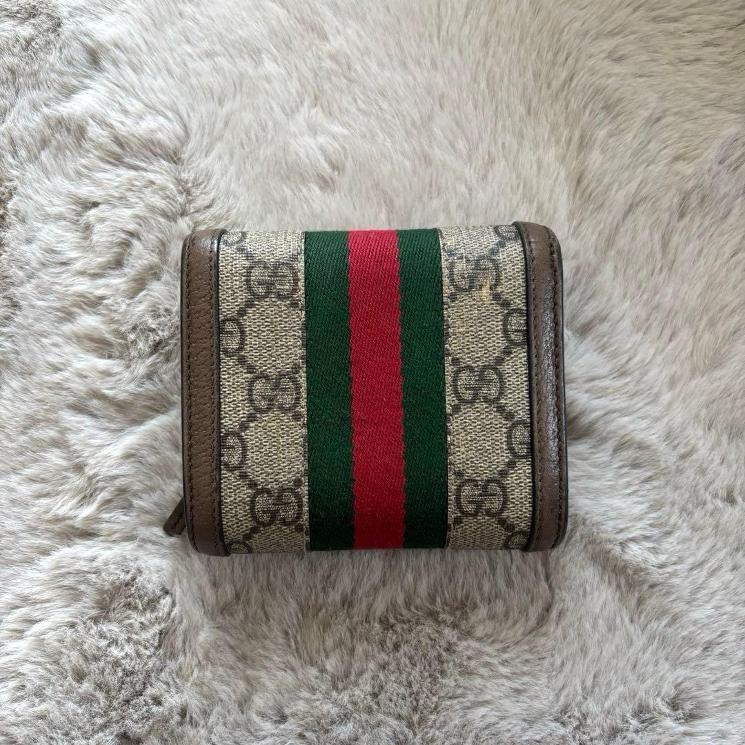 GUCCI GGキャンバス 二つ折り財布