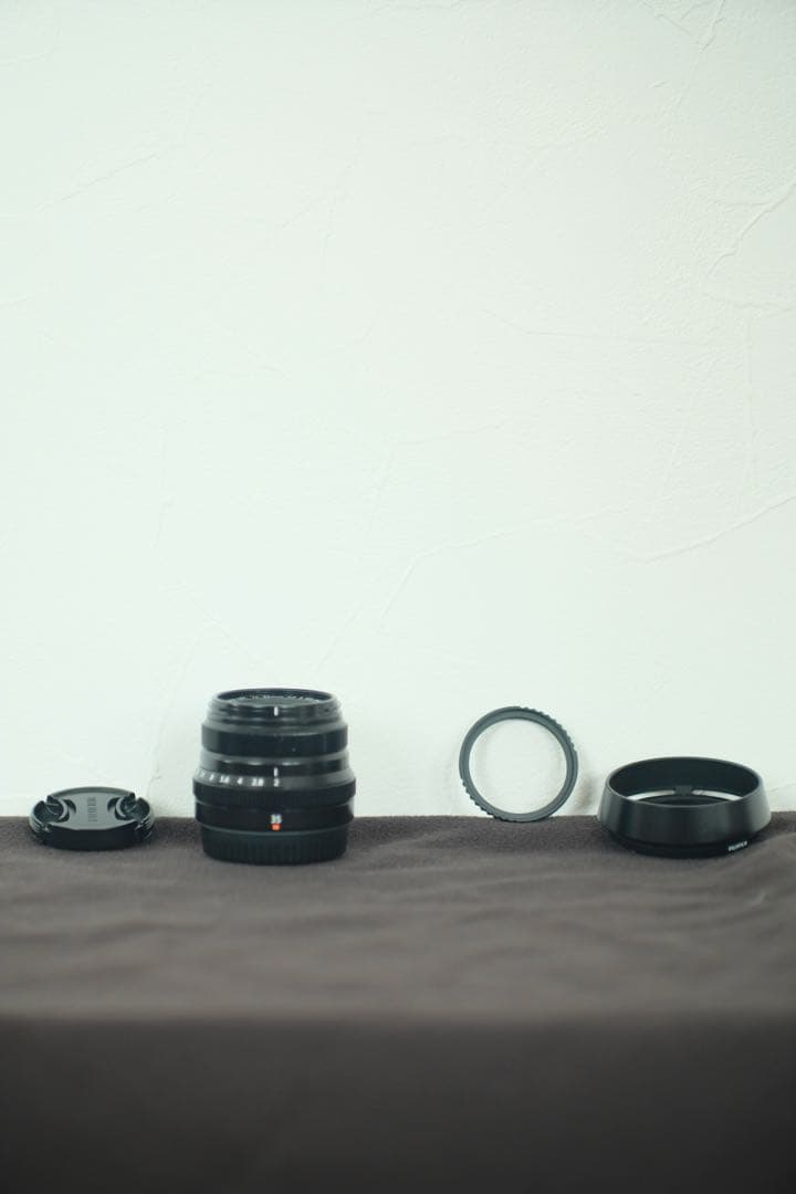 XF35mmF2 R WR 純正フード、別売フード、ブラックミストフィルター付