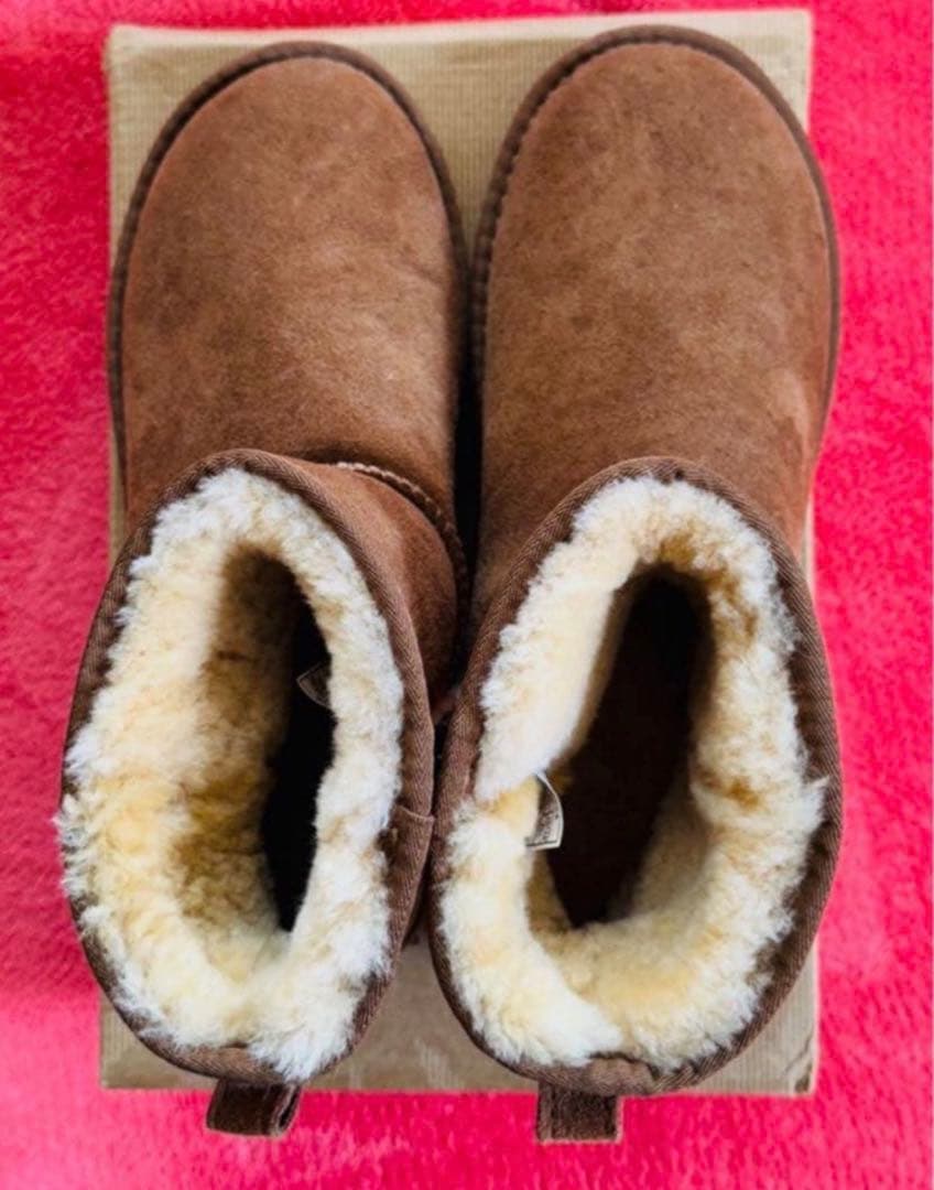 UGG オーストラリア ムートンブーツ USA9 26cm 箱付き ベージュ