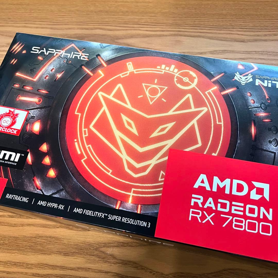 新品未使用　SAPPHIRE NITRO+ RX 7800 XT 16GB