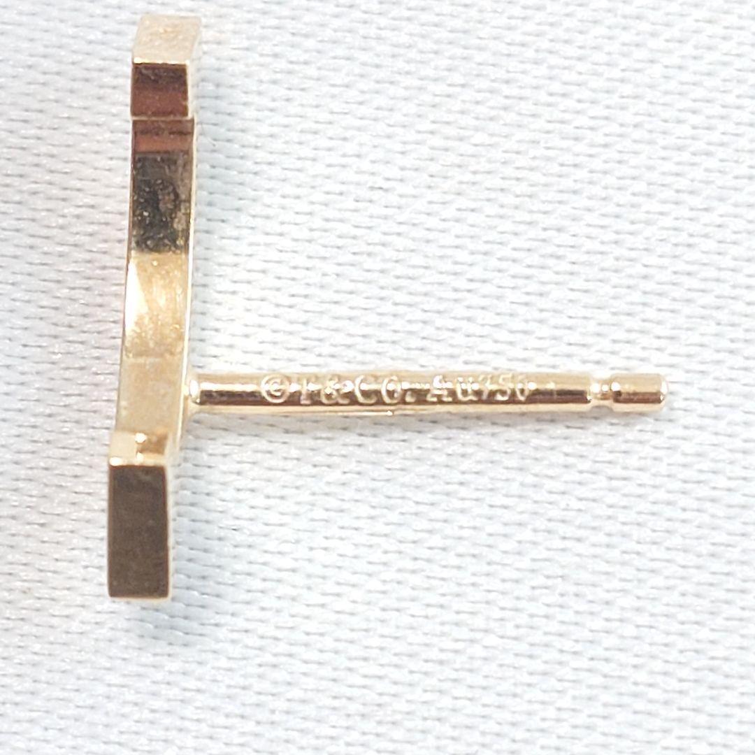 ティファニー K18YG Tスマイル ピアス 片耳用6614