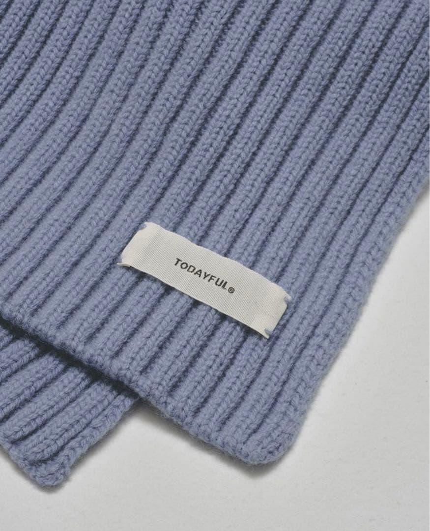 todayful rib knit muffler 新品未使用品