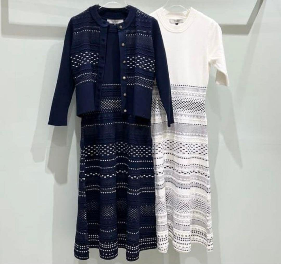 コルコバード　ジャガード半袖ワンピース　CORCOVADO