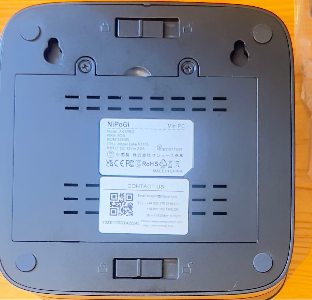 NiPoGi AKI PRO ミニPC 8GB RAM 128GB ROM