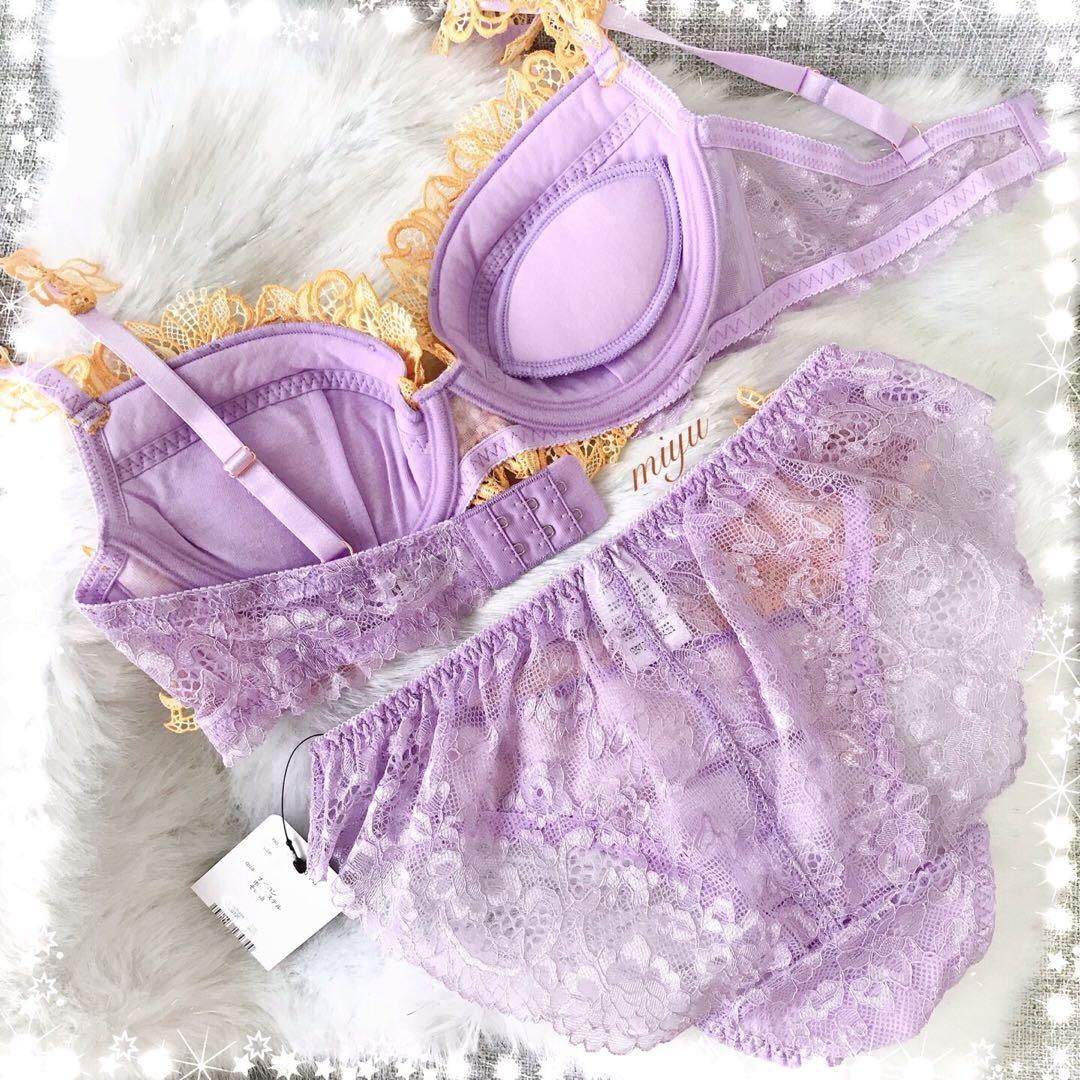 パープルF75、フルバックL、追加TバックL♡ジュエリーレースシリーズ♥️