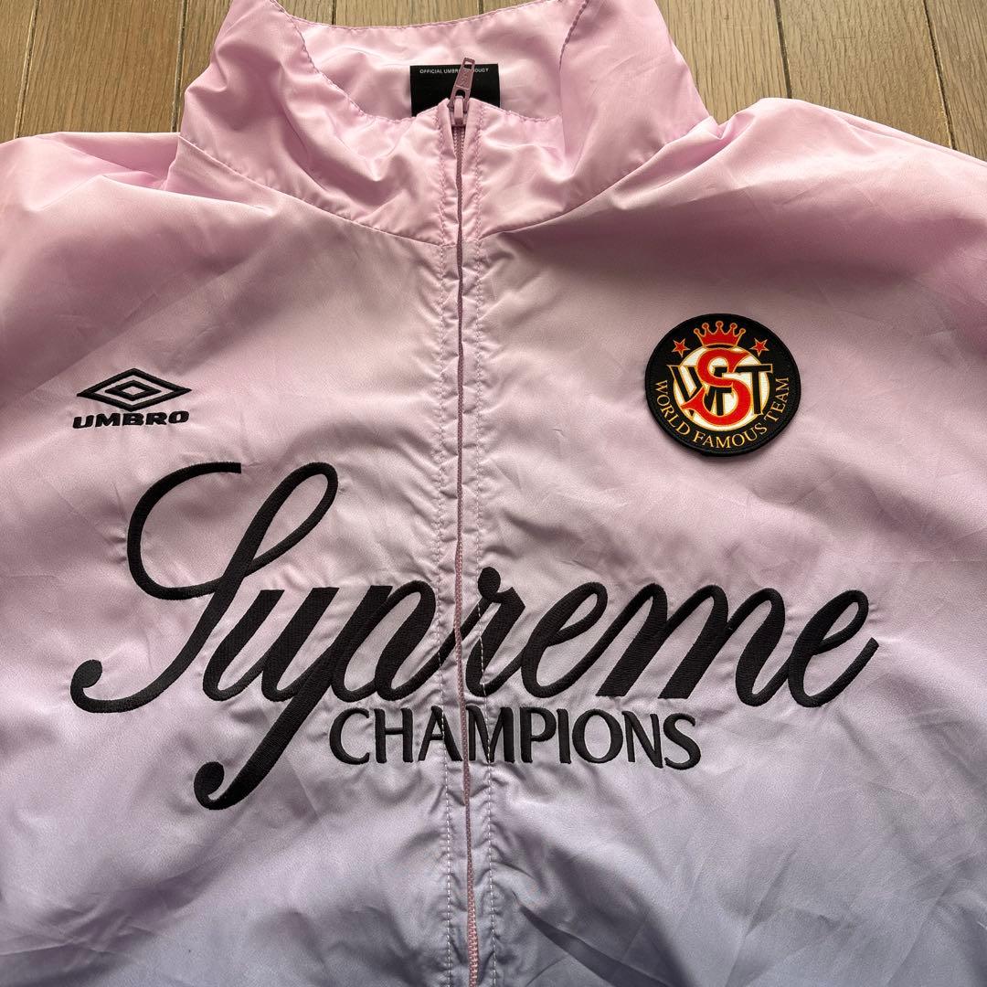 supreme×Umbro ナイロンジャケット ピンク