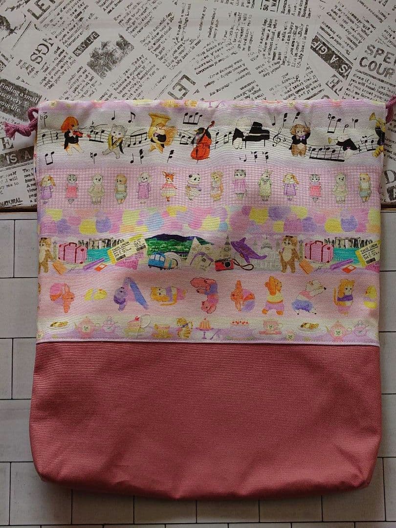 ユキエモン柄　入園セット　レッスンバッグセット　5点セット　プレゼント付き