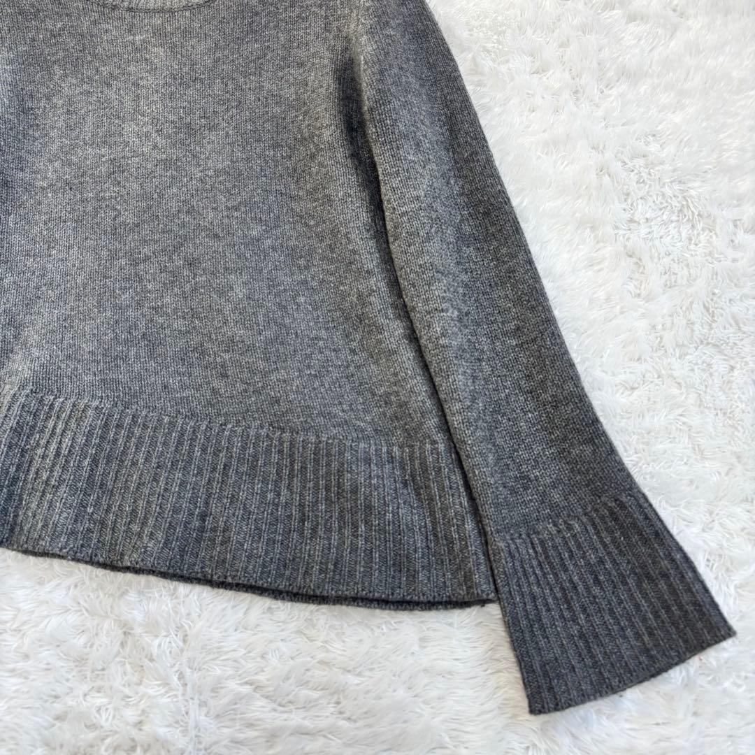 FOXEY フォクシー　アシンメトリー　ニットトップ　カシミヤ100 フレア袖