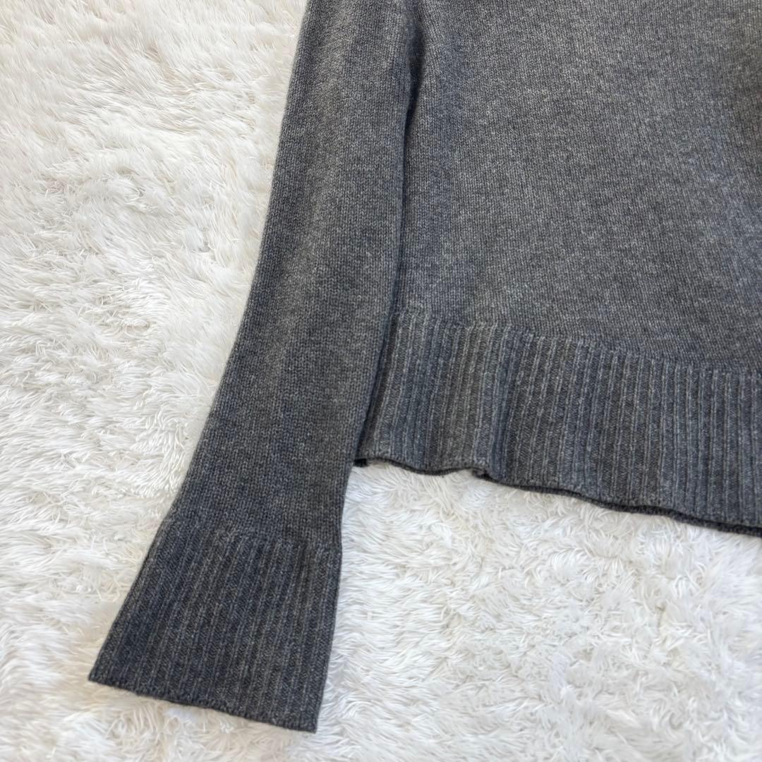 FOXEY フォクシー　アシンメトリー　ニットトップ　カシミヤ100 フレア袖