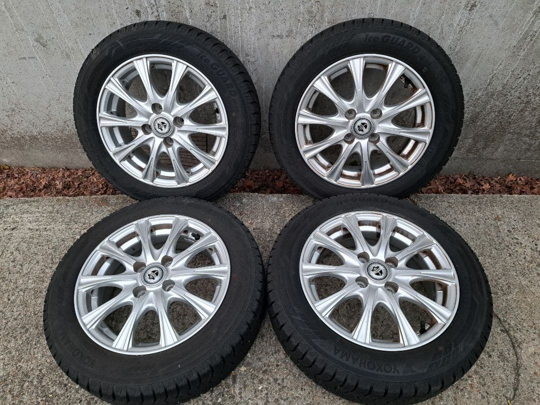 165/65R14バリ山アイスガード22年製！14×5.5J +38 4H100