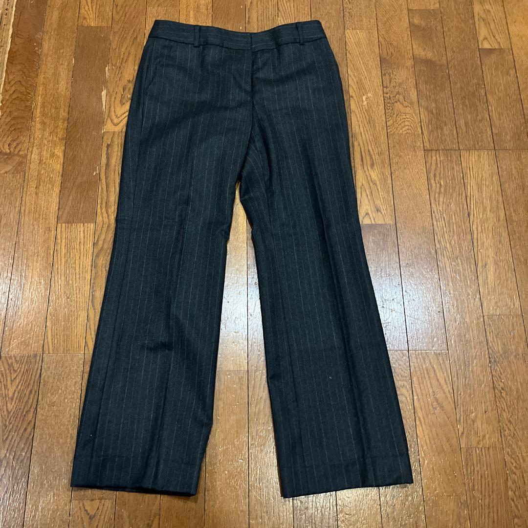 ICB ストライプ ウール パンツスーツ 40