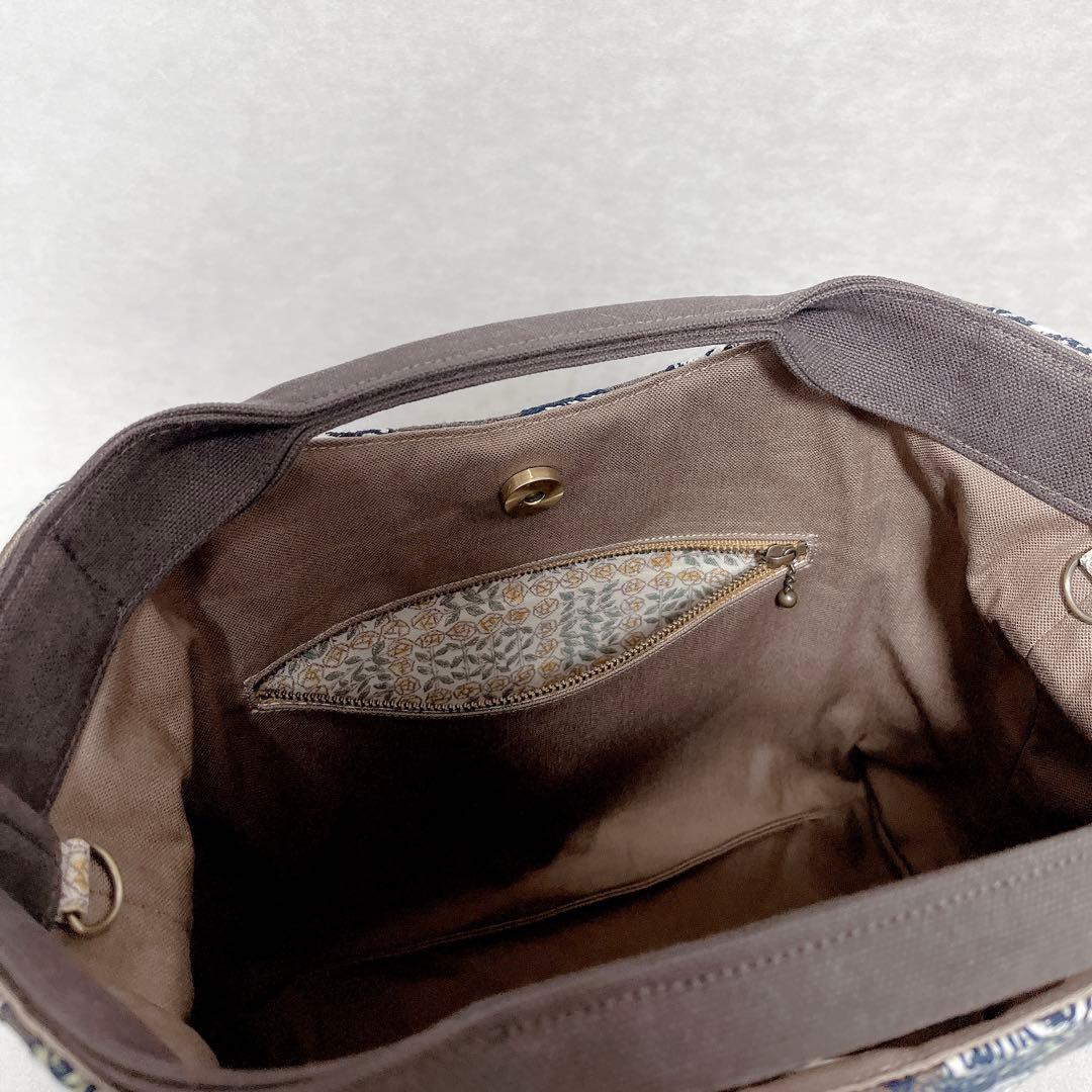 ハンドメイド　ミナペルホネン　くしゅっとトートバッグ⑅︎◡̈︎* トールサイズ