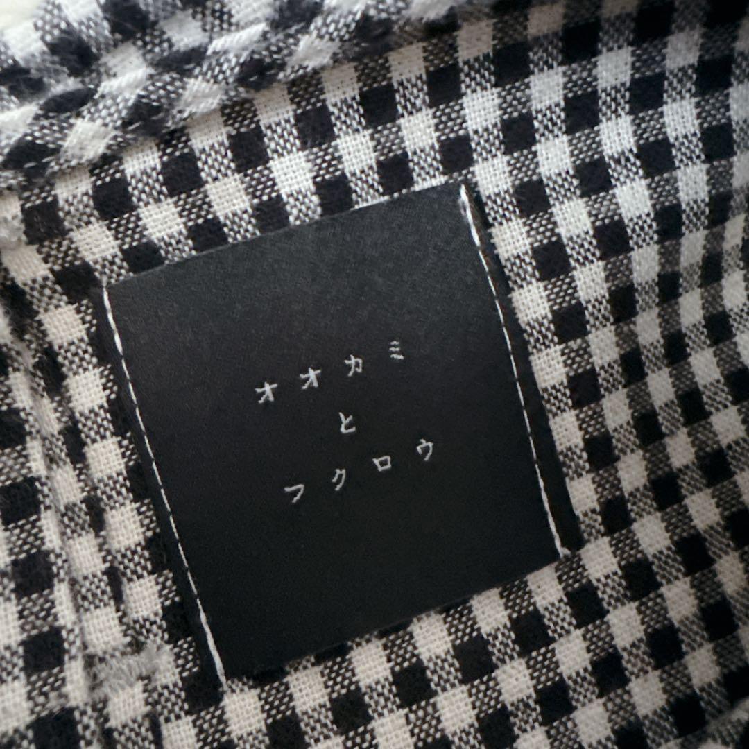 完売品✨美品✨オオカミとフクロウ ギンガムチェック ブラウス 長袖 丸襟