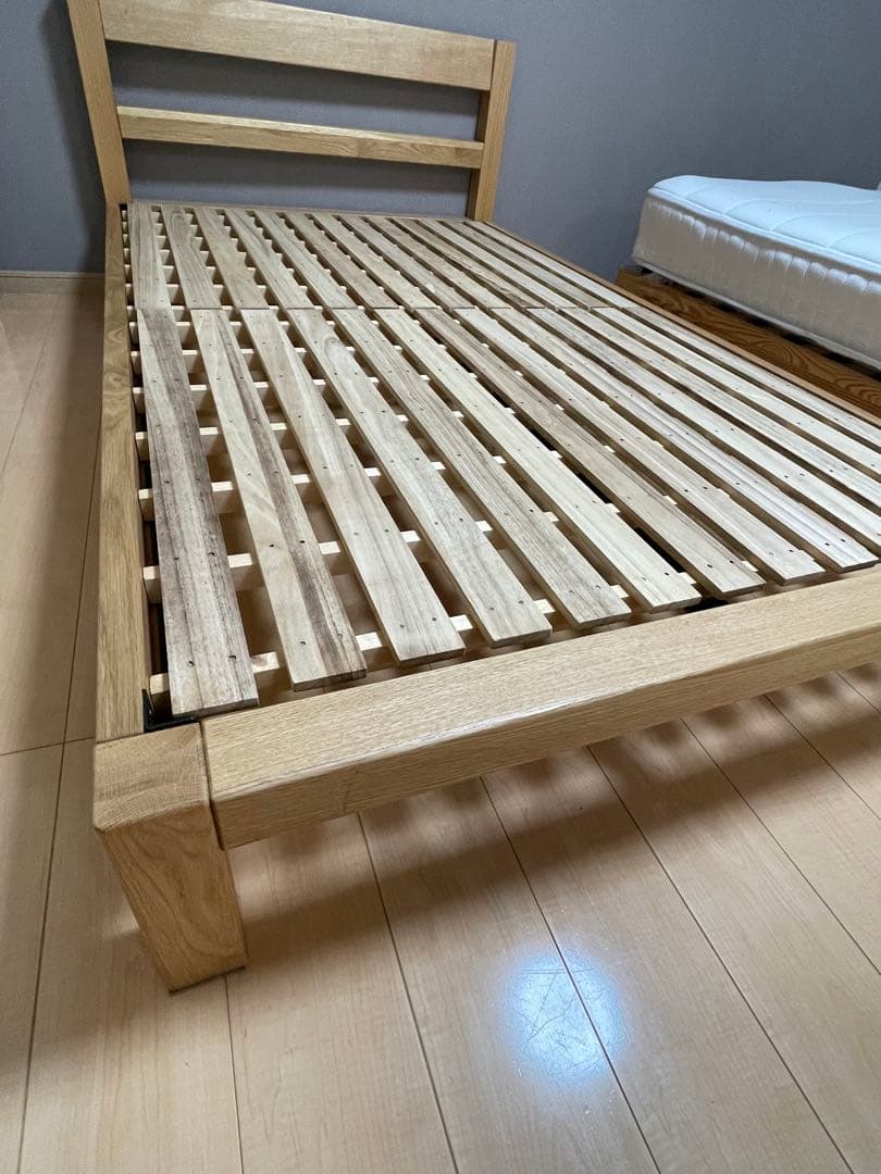 【直接引渡し限定】無印良品　木製　セミダブルベッド　フレーム、マットレス