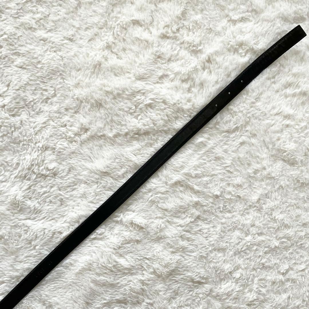 PRADA サフィアーノレザー スクエア ベルト ブラック 28 70