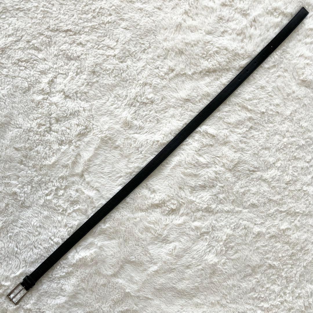 PRADA サフィアーノレザー スクエア ベルト ブラック 28 70