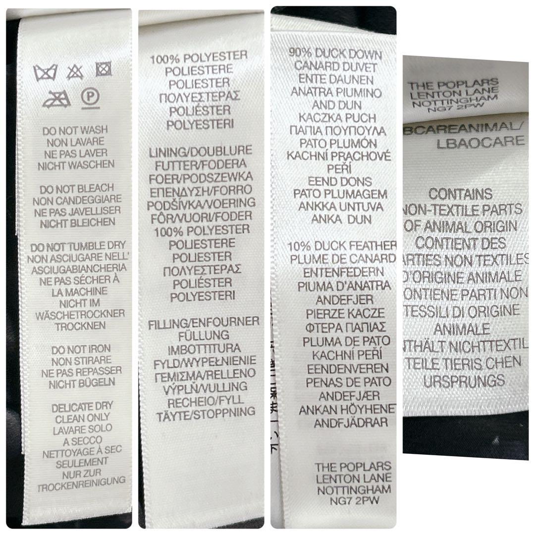 美品 ポールスミス 花柄 ダウンジャケット ハーフジップ プルオーバー ブラック