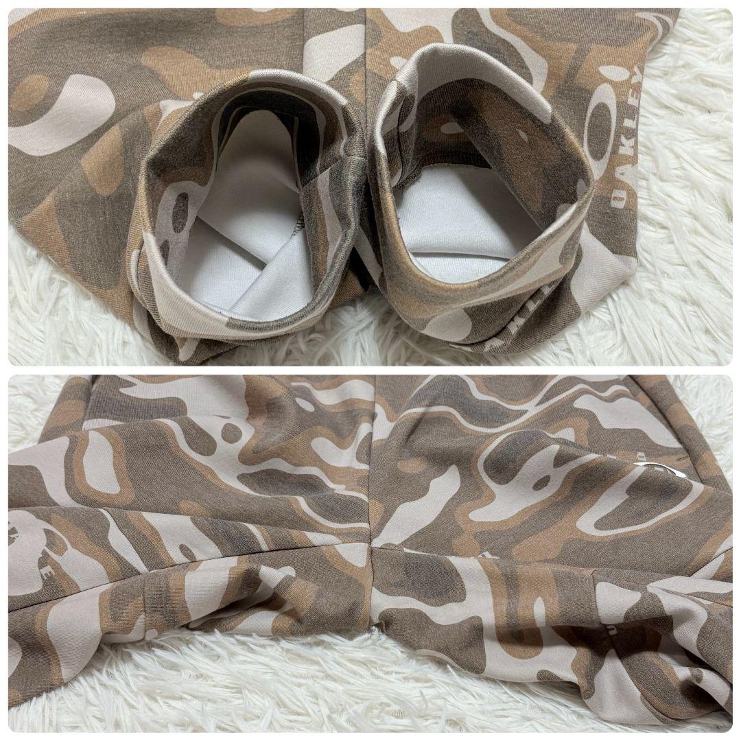 美品✨ オークリー 迷彩柄 スウェットパーカー セットアップ 上下 デカロゴ