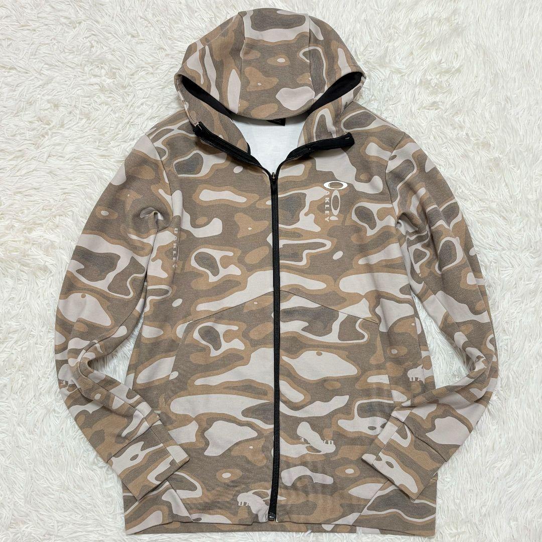 美品✨ オークリー 迷彩柄 スウェットパーカー セットアップ 上下 デカロゴ