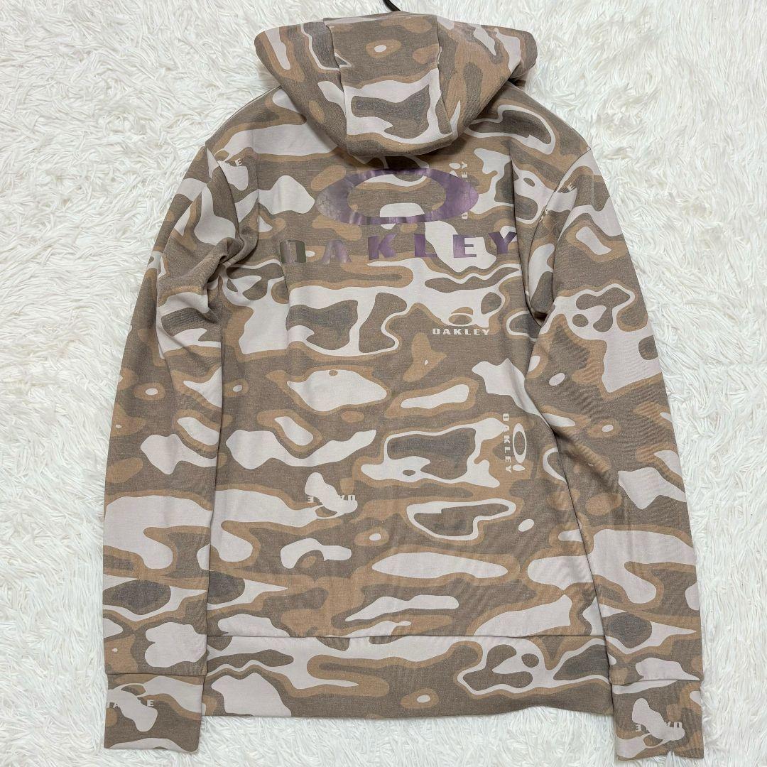 美品✨ オークリー 迷彩柄 スウェットパーカー セットアップ 上下 デカロゴ