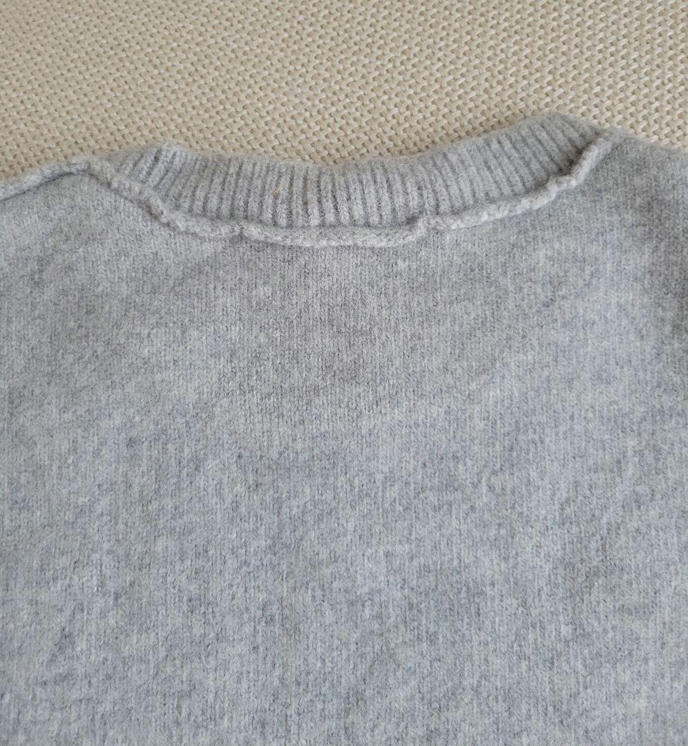 MONCLER モンクレール　ジッパー付き羊毛ニットセーター半袖