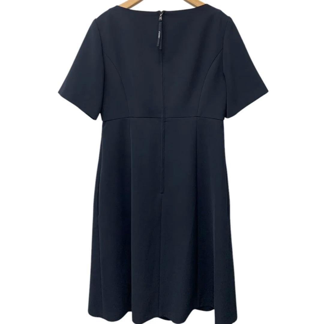 【極美品】FOXEY NY 濃紺ネイビーお受験ワンピース