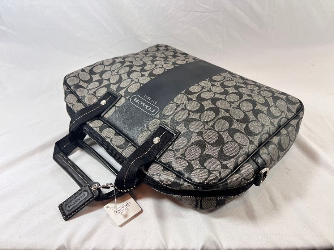 ⑤ COACH ビジネスバッグ 2way シグネチャー　ハンドバッグ　【043】