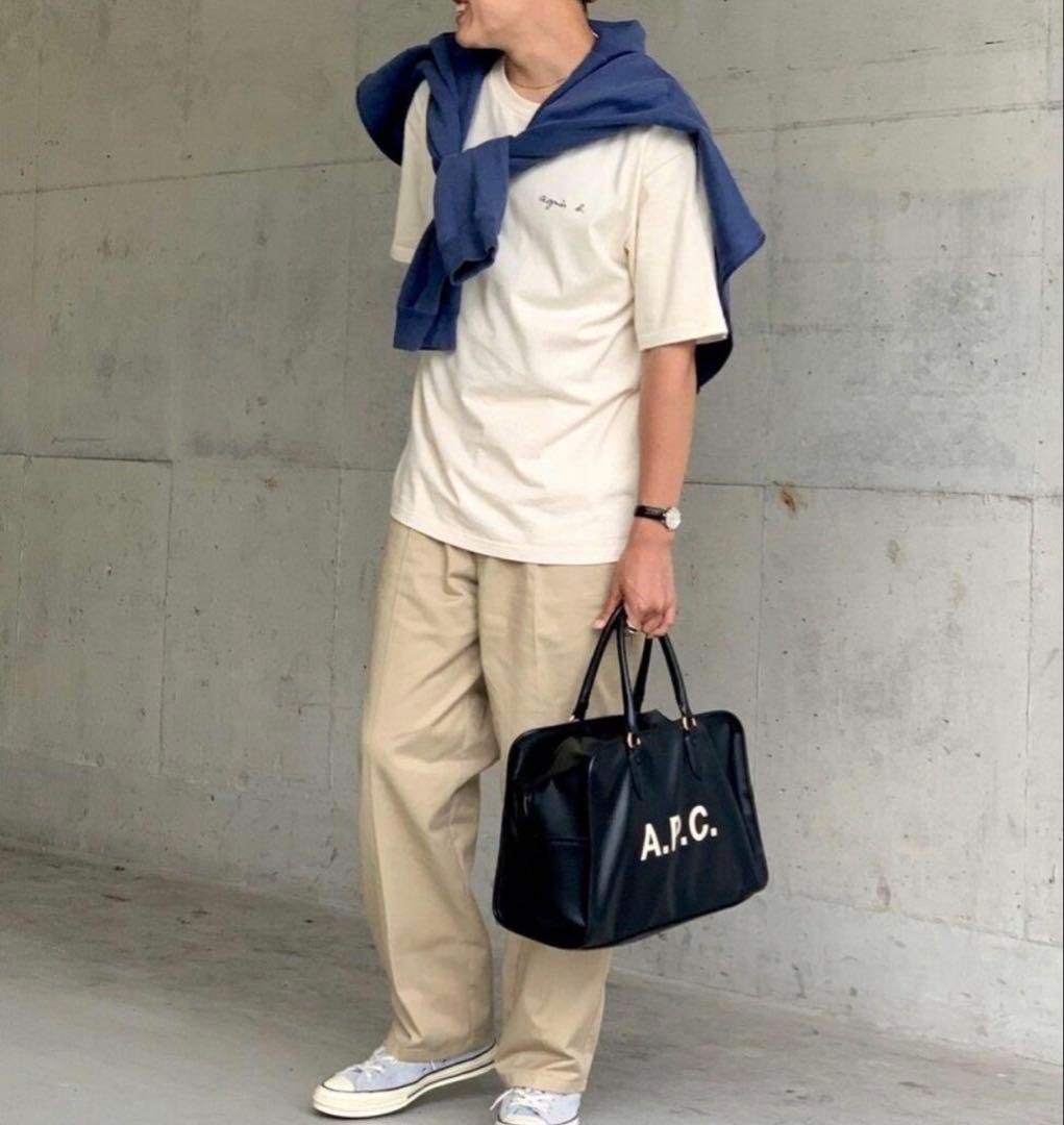 希少限定品2018aw APC ボストンバック　ボウリングバッグ　トート　レザー
