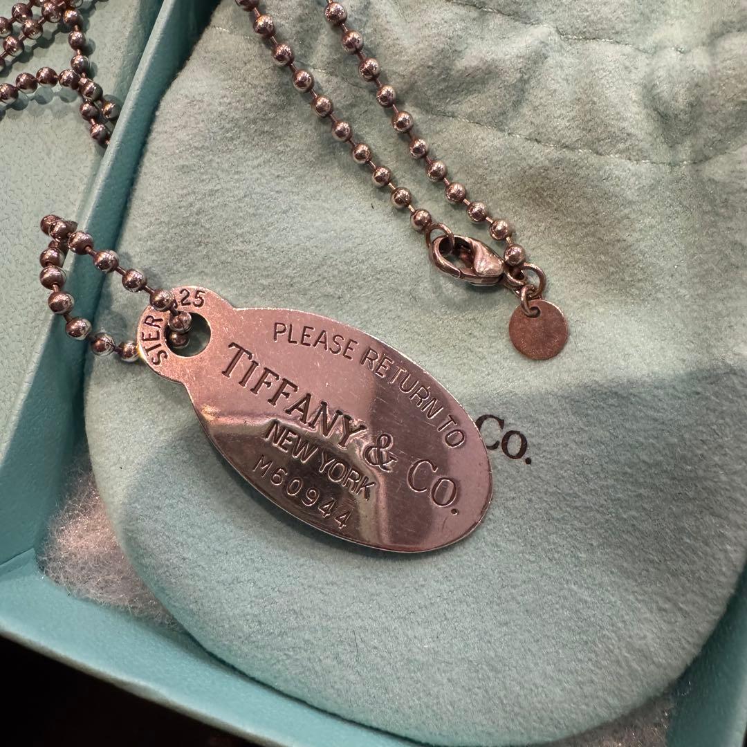 Tiffany＆Co. オーバルタグ ネックレス シルバー925