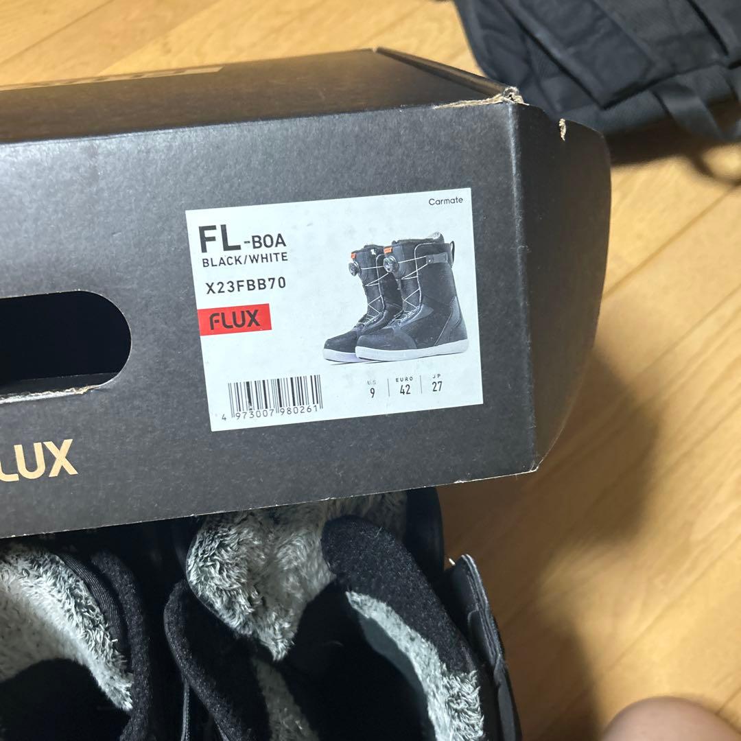 FLUX スノーボードブーツ ブラック、バイディングセット(amiki様専売)