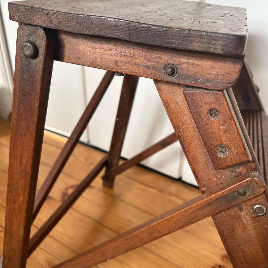 アンティーク　ステップラダー