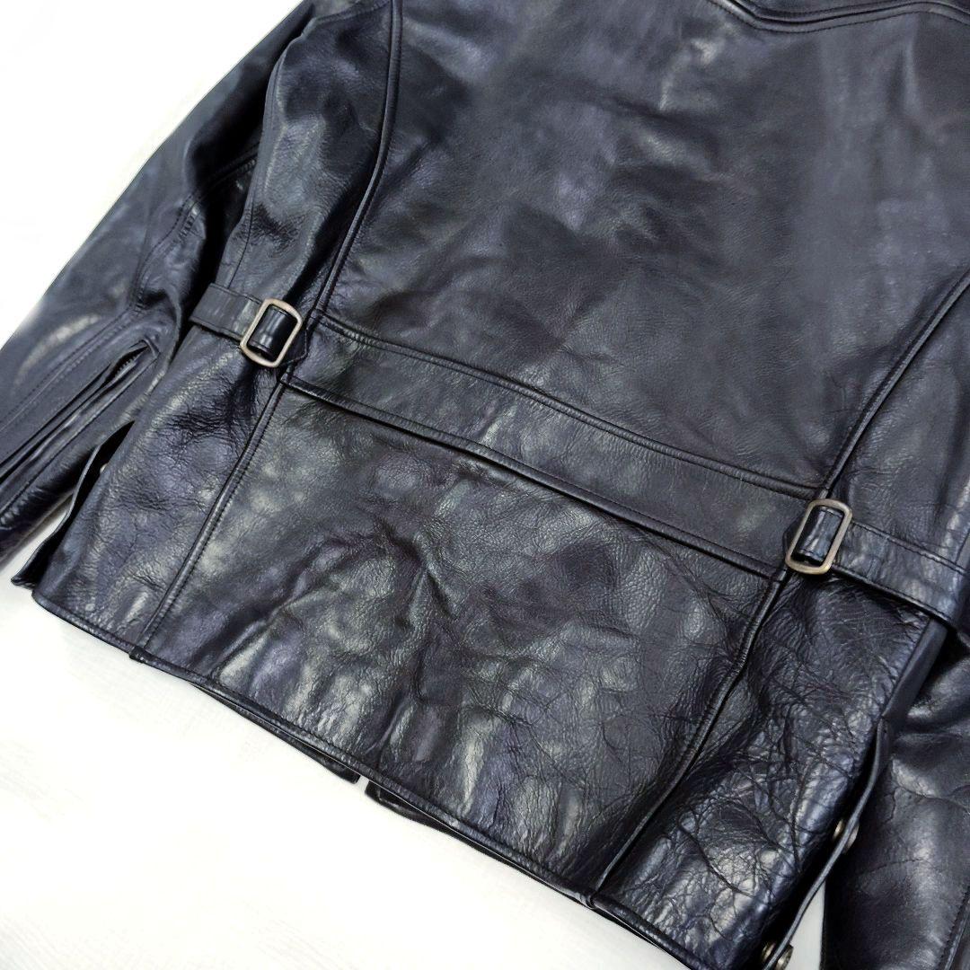 ハーレーダビッドソン★ホースハイド ライダースジャケット ブラック Ｌ