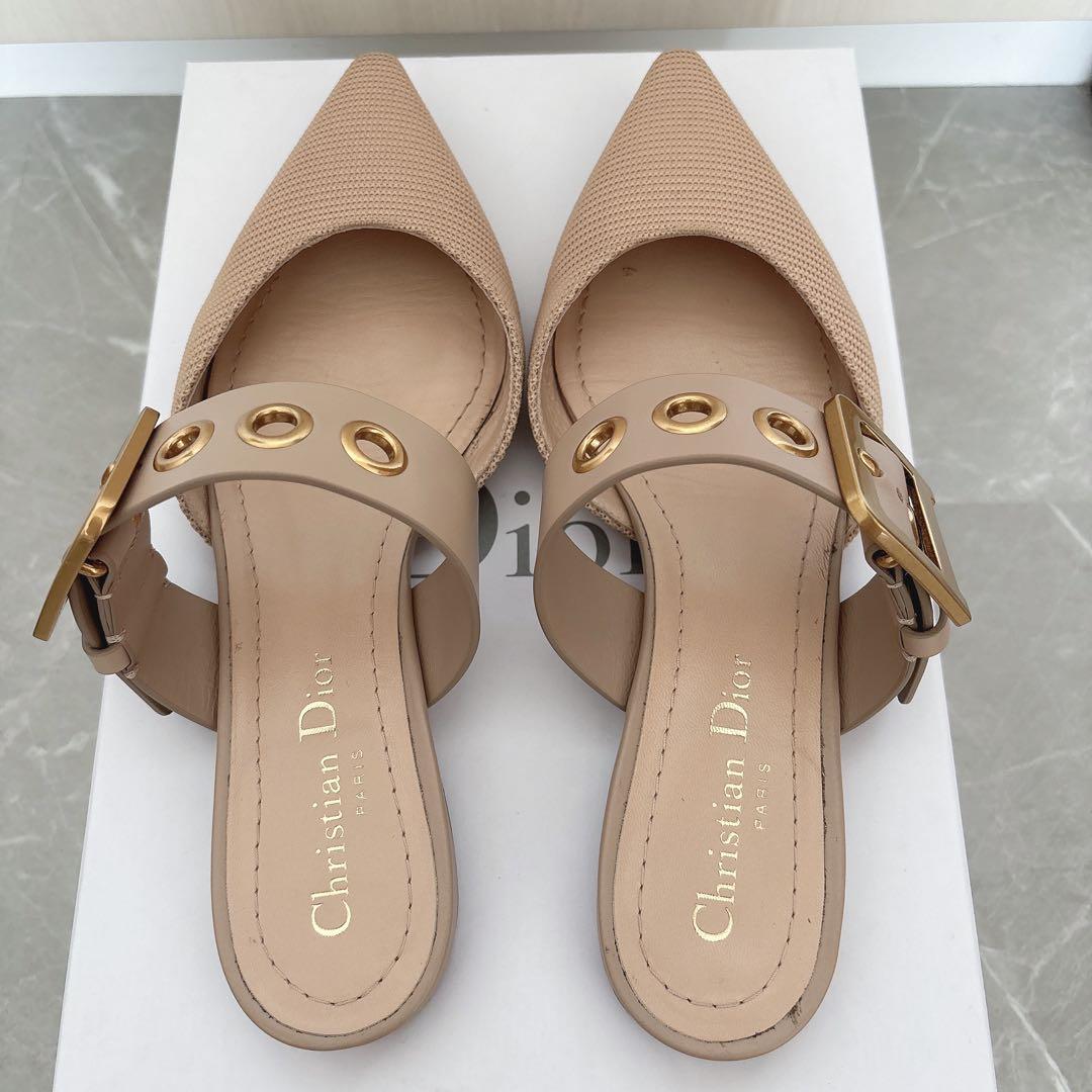 【本日限定価格】DIOR ディオール　ミュール　パンプス　ベージュ　36