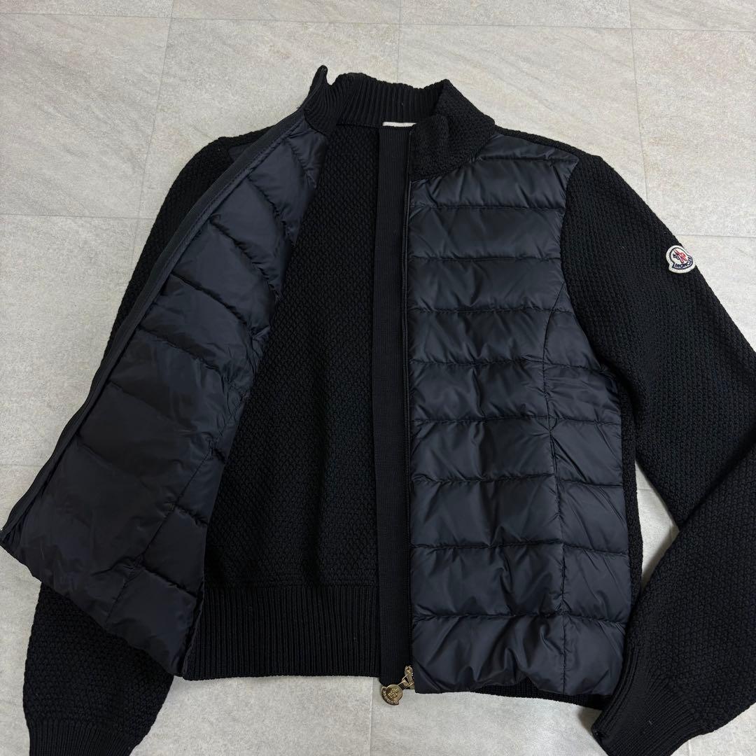 極美品 MONCLER モンクレール ハイブリッド ニットダウンジャケット