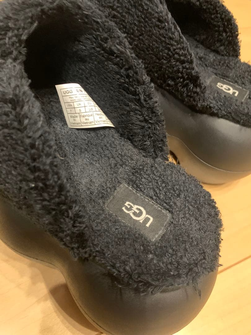 UGG Sugarcloud Slide サンダル 厚底 ブラック24cm