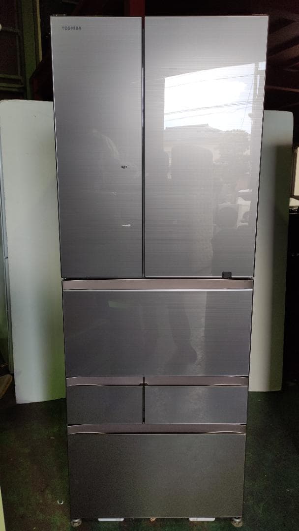 【完動品】TOSHIBA GR-T600FZ(ZH) 東芝ノンフロン冷凍冷蔵庫