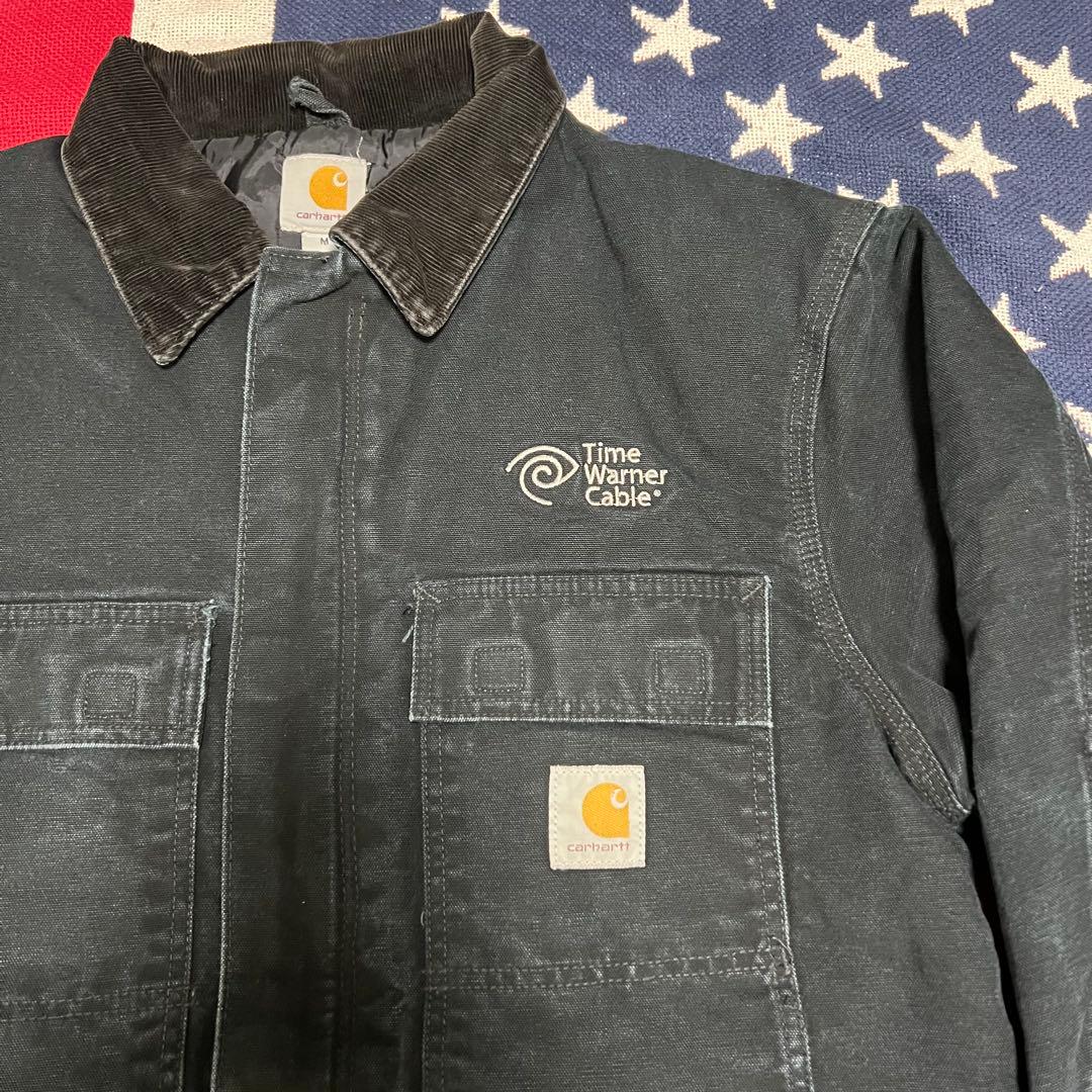 雰囲気 carhartt カーハートダック トラディショナルジャケット ブラック