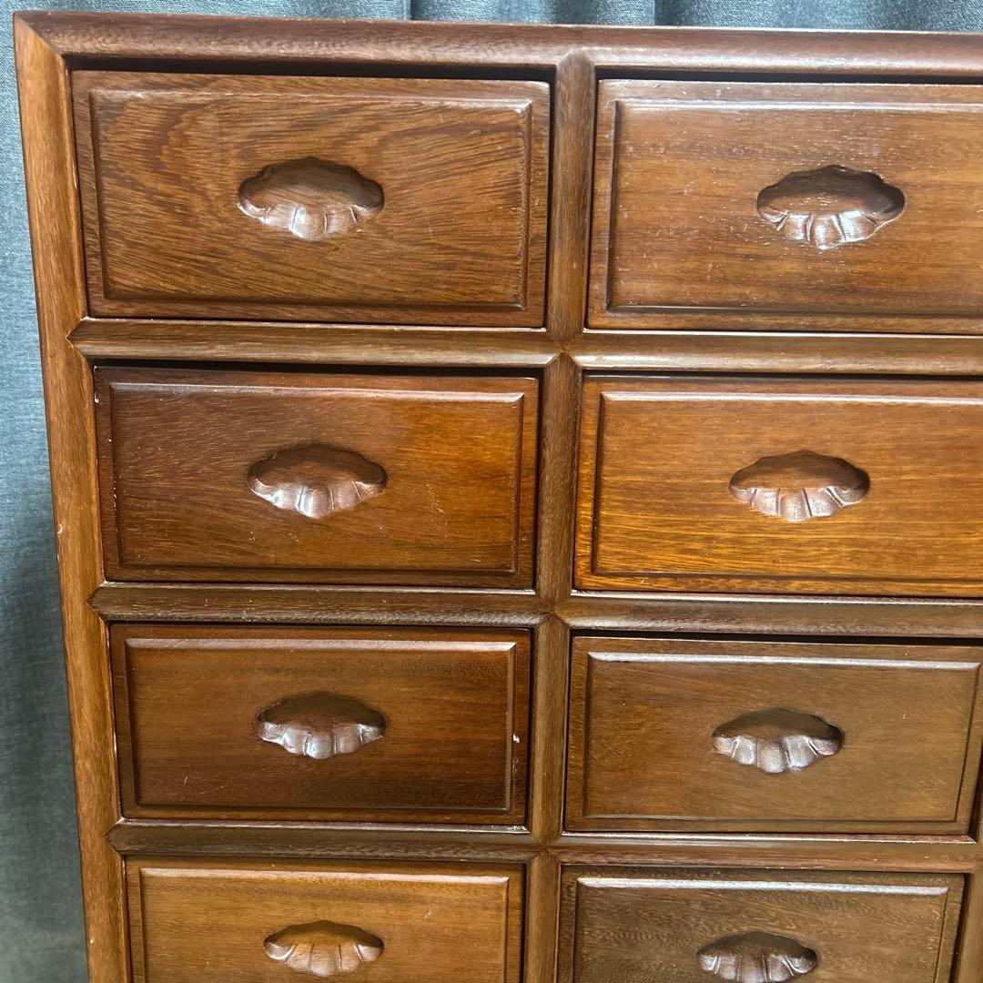 和チェスト 引き出し3列6段18杯　木組み　釘未使用 アンティークチェスト